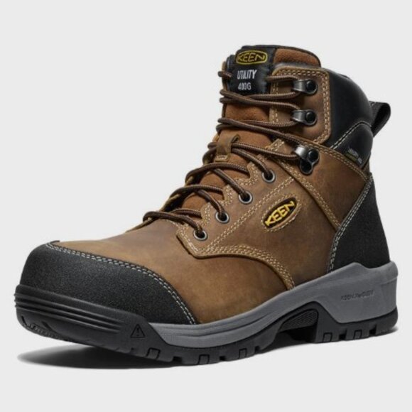 New Men's Keen Utility 6" Evanston 400G Carbon Toe Waterproof Boots *Size 9 Med - Picture 4 of 9